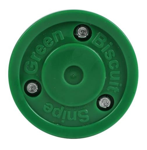 Green Biscuit SNIPE training puck for ice hockey, hockey puck asphalt